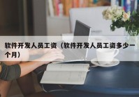 软件开发人员工资（软件开发人员工资多少一个月）