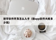 想学软件开发怎么入手（做app软件大概多少钱）