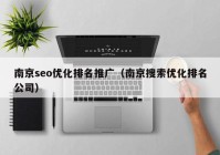 南京seo优化排名推广（南京搜索优化排名公司）