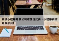 商城小程序开发公司谁性价比高（小程序商城开发平台）