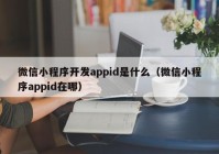 微信小程序开发appid是什么（微信小程序appid在哪）