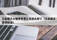 三足鼎立小程序开发公司怎么样了（三足鼎立游戏玩法）