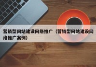 营销型网站建设网络推广（营销型网站建设网络推广案例）