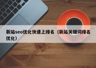 新站seo优化快速上排名（新站关键词排名优化）