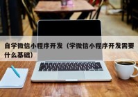 自学微信小程序开发（学微信小程序开发需要什么基础）