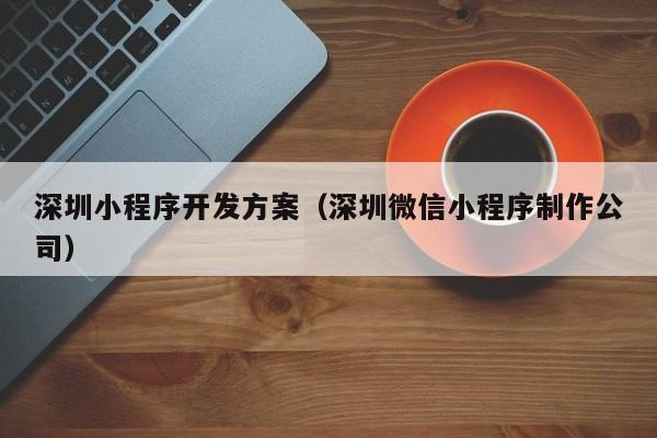 深圳小程序开发方案(深圳微信小程序制作公司)
