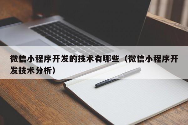 微信小程序开发的技术有哪些(微信小程序开发技术分析)