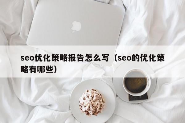 seo优化策略报告怎么写(seo的优化策略有哪些)